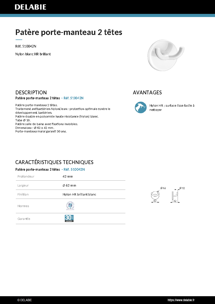 Fiche technique fournisseur