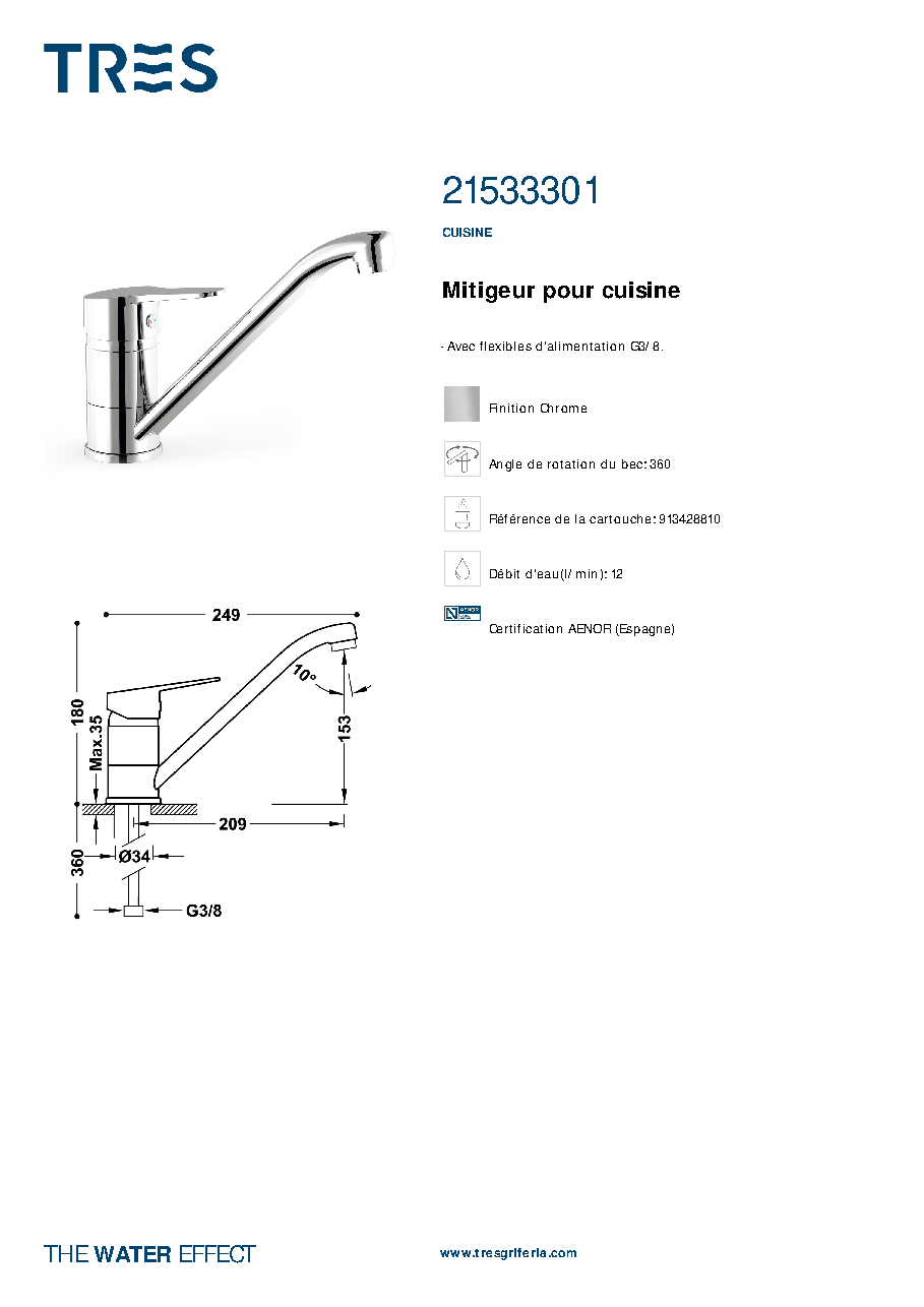 Fiche technique fournisseur