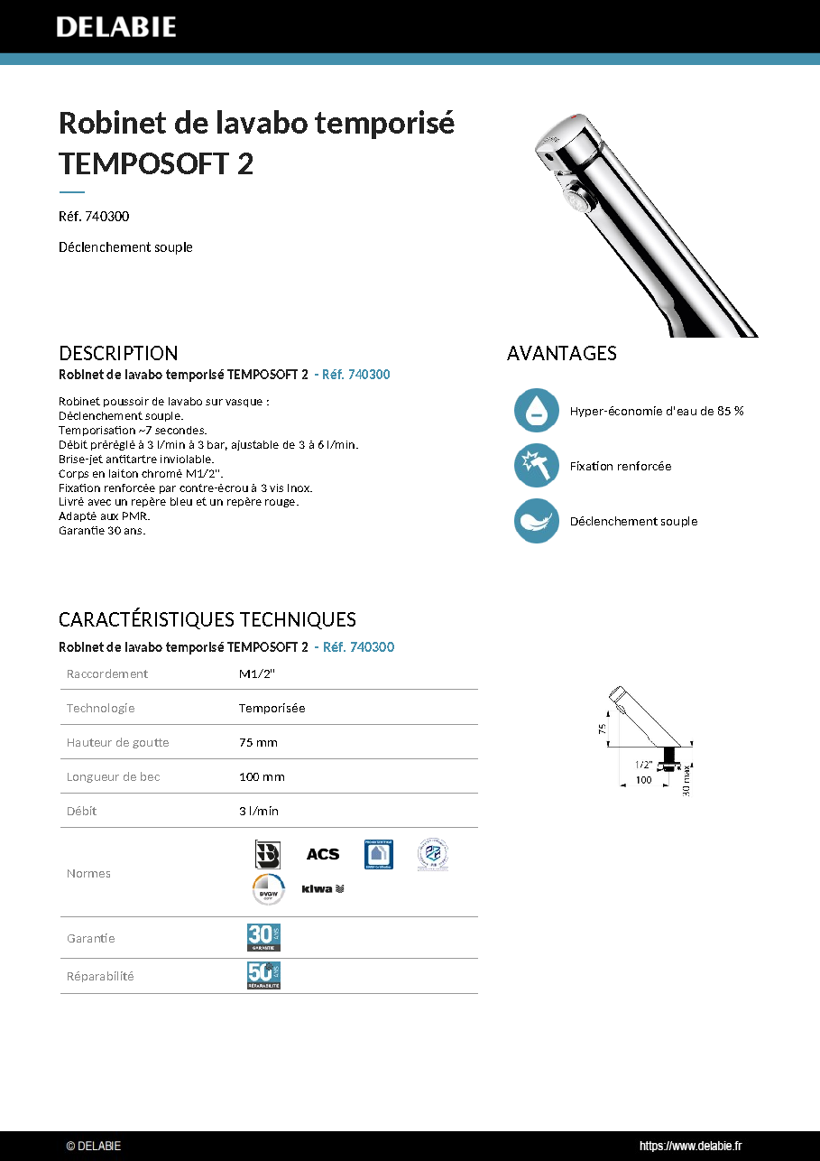 Fiche technique fournisseur