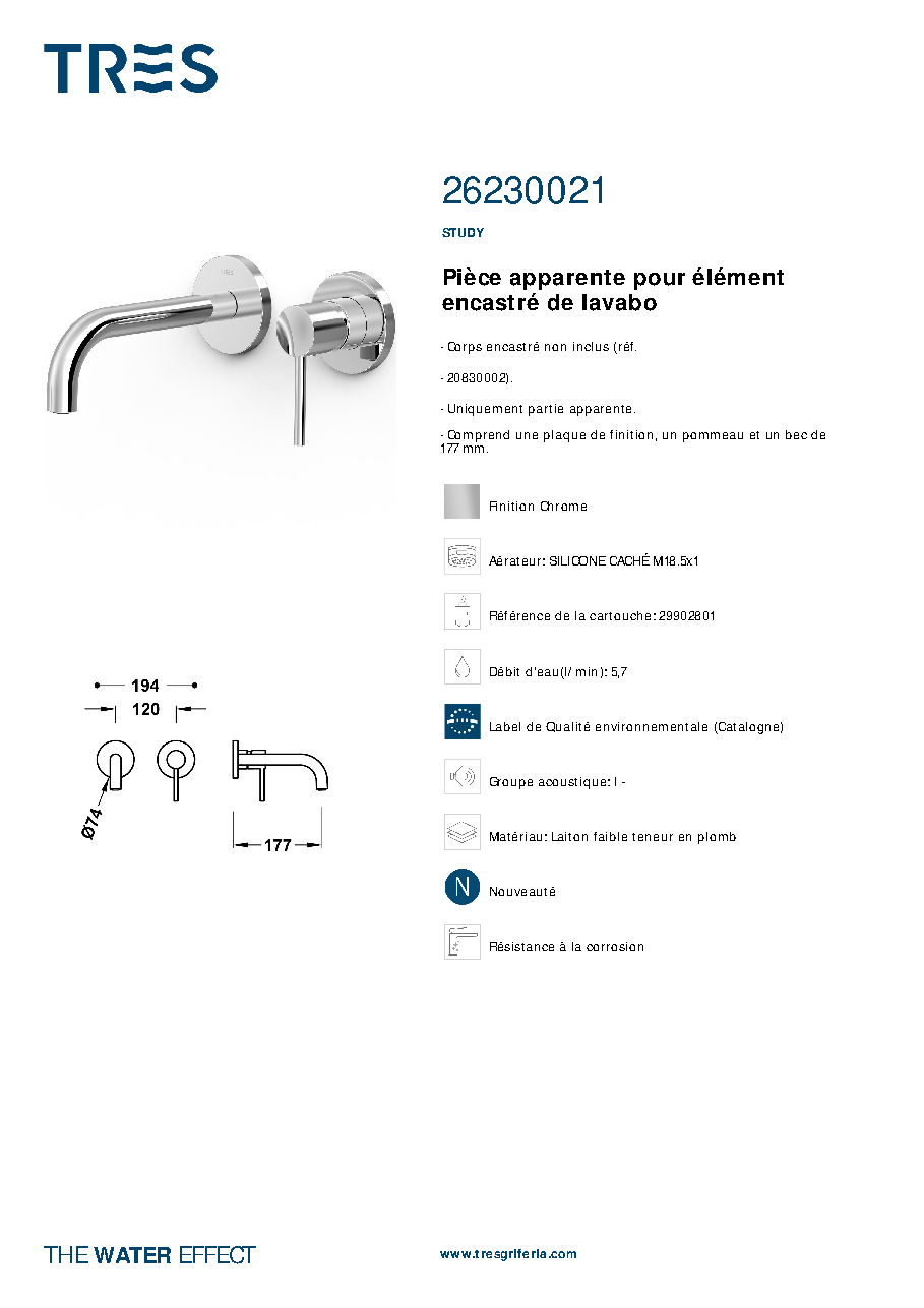 Fiche technique fournisseur