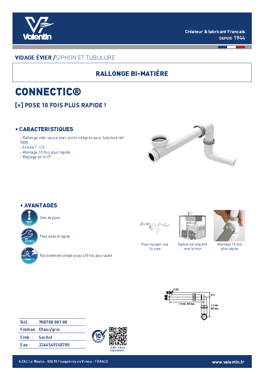 Fiche technique fournisseur