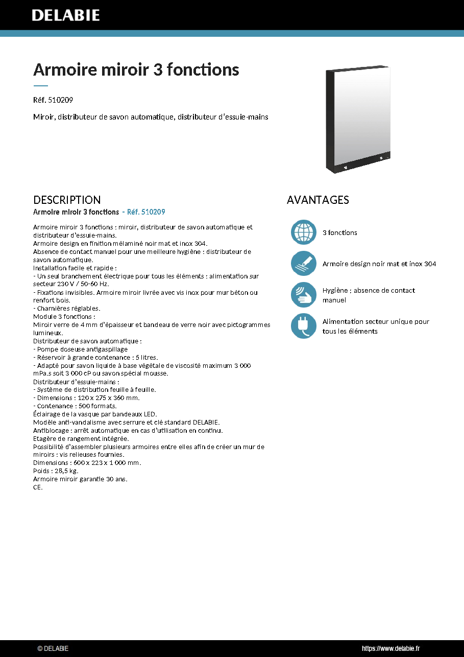 Fiche technique fournisseur