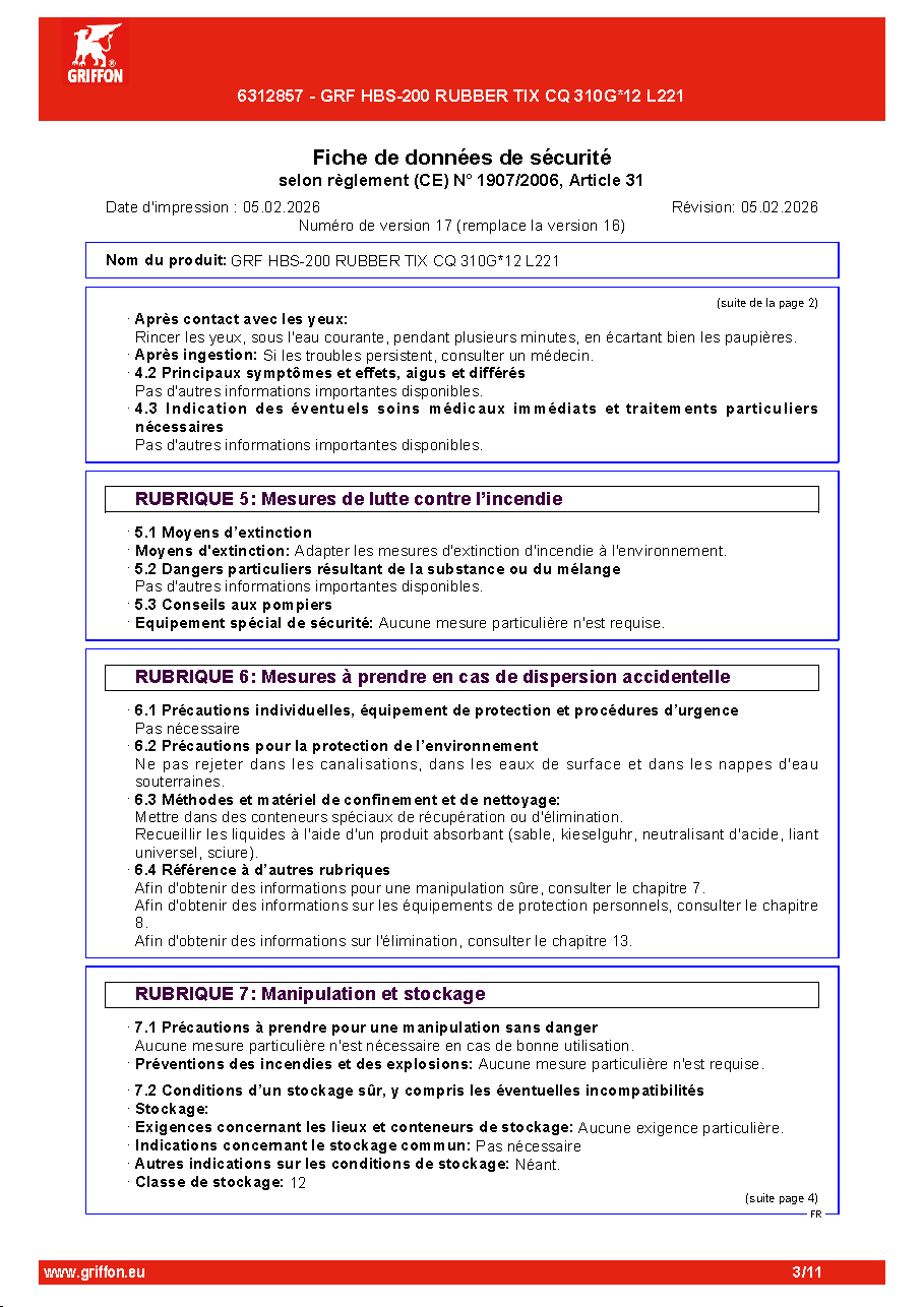 Fiche technique fournisseur
