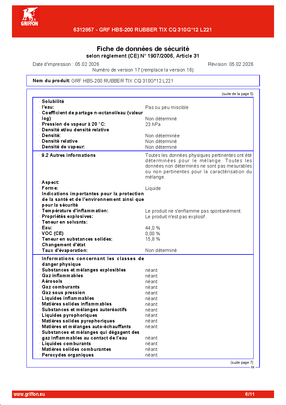 Fiche technique fournisseur