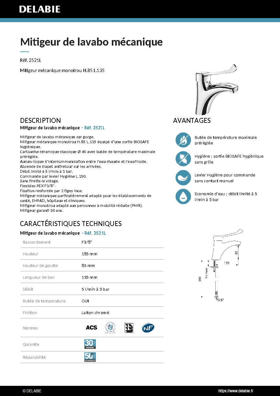 Fiche technique fournisseur