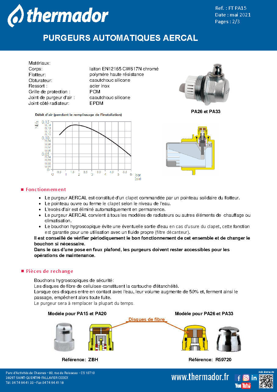 Fiche technique fournisseur