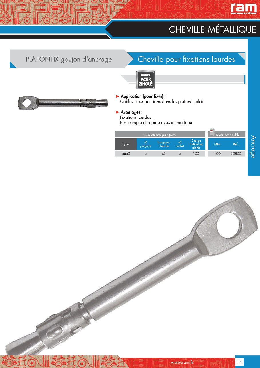 Fiche technique fournisseur