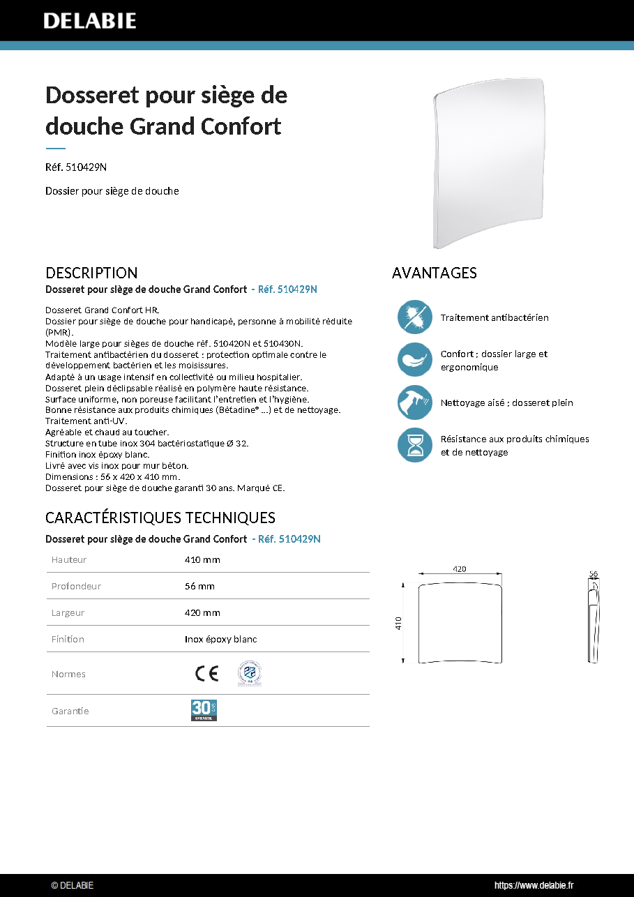 Fiche technique fournisseur