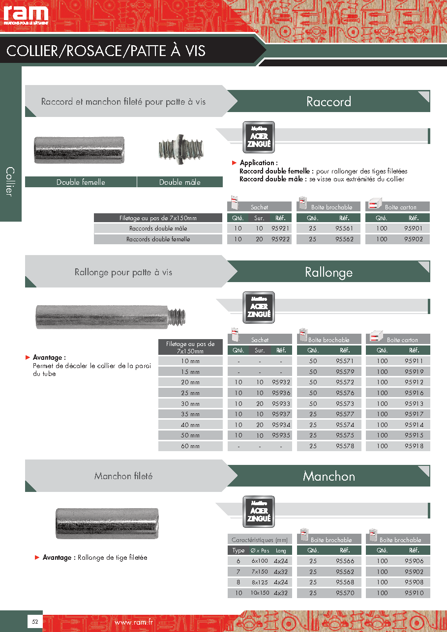 Fiche technique fournisseur