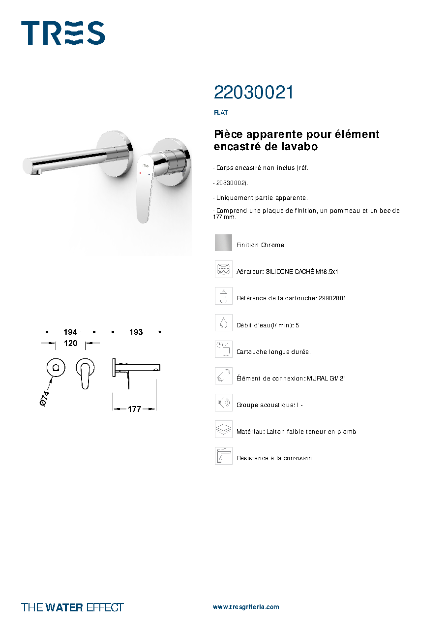 Fiche technique fournisseur