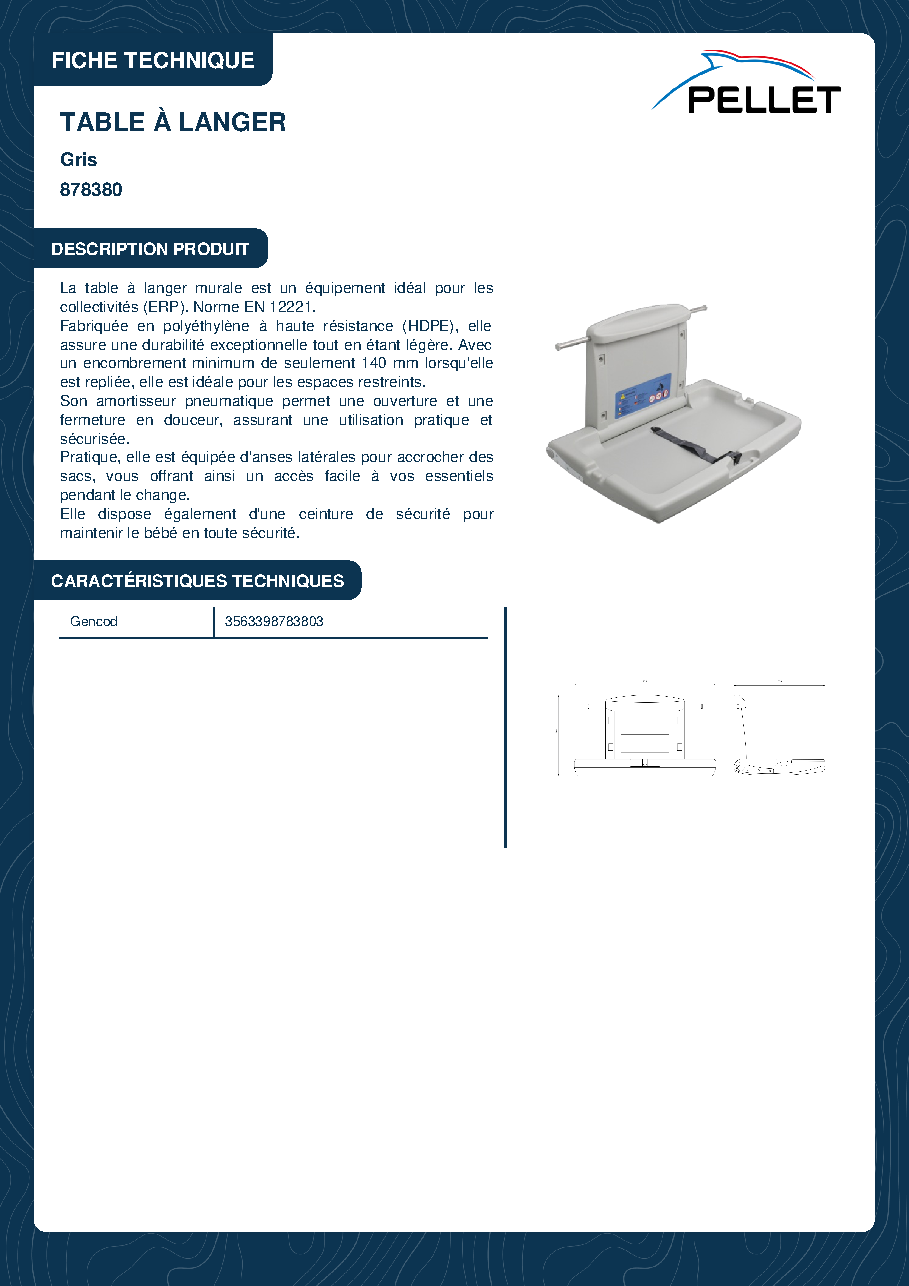 Fiche technique fournisseur