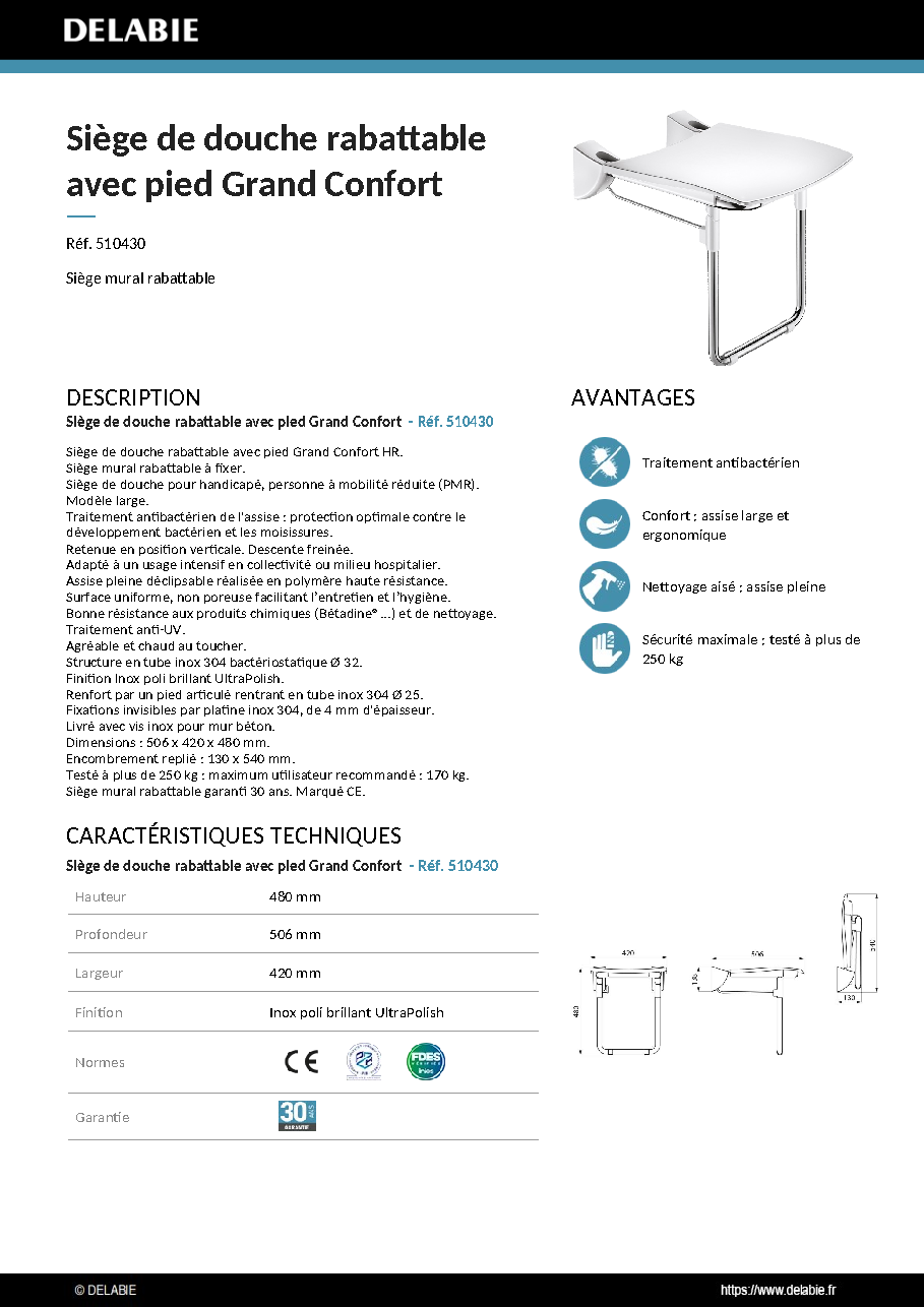 Fiche technique fournisseur