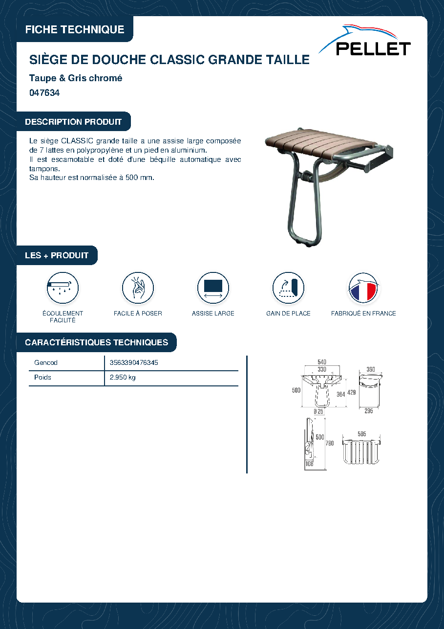 Fiche technique fournisseur