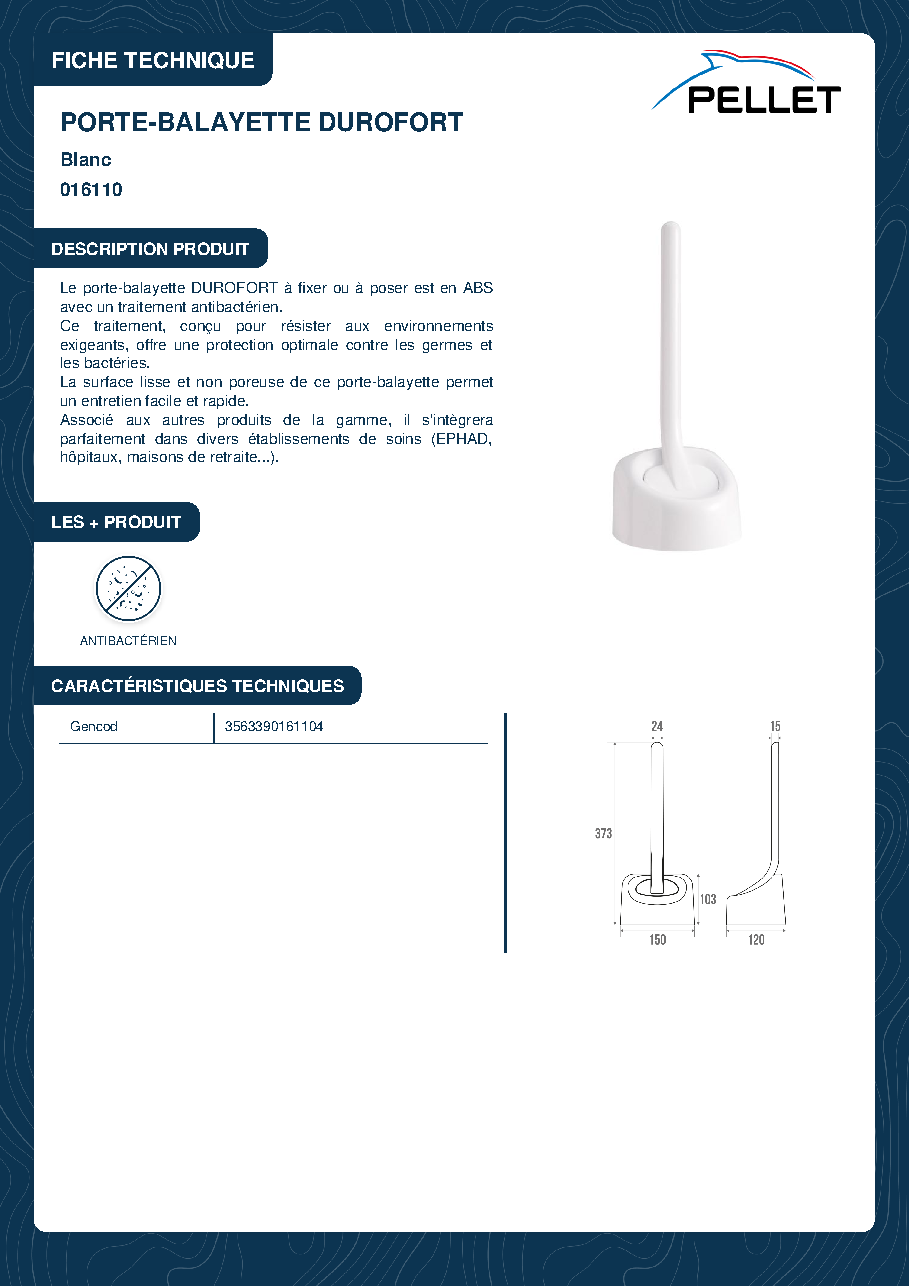 Fiche technique fournisseur