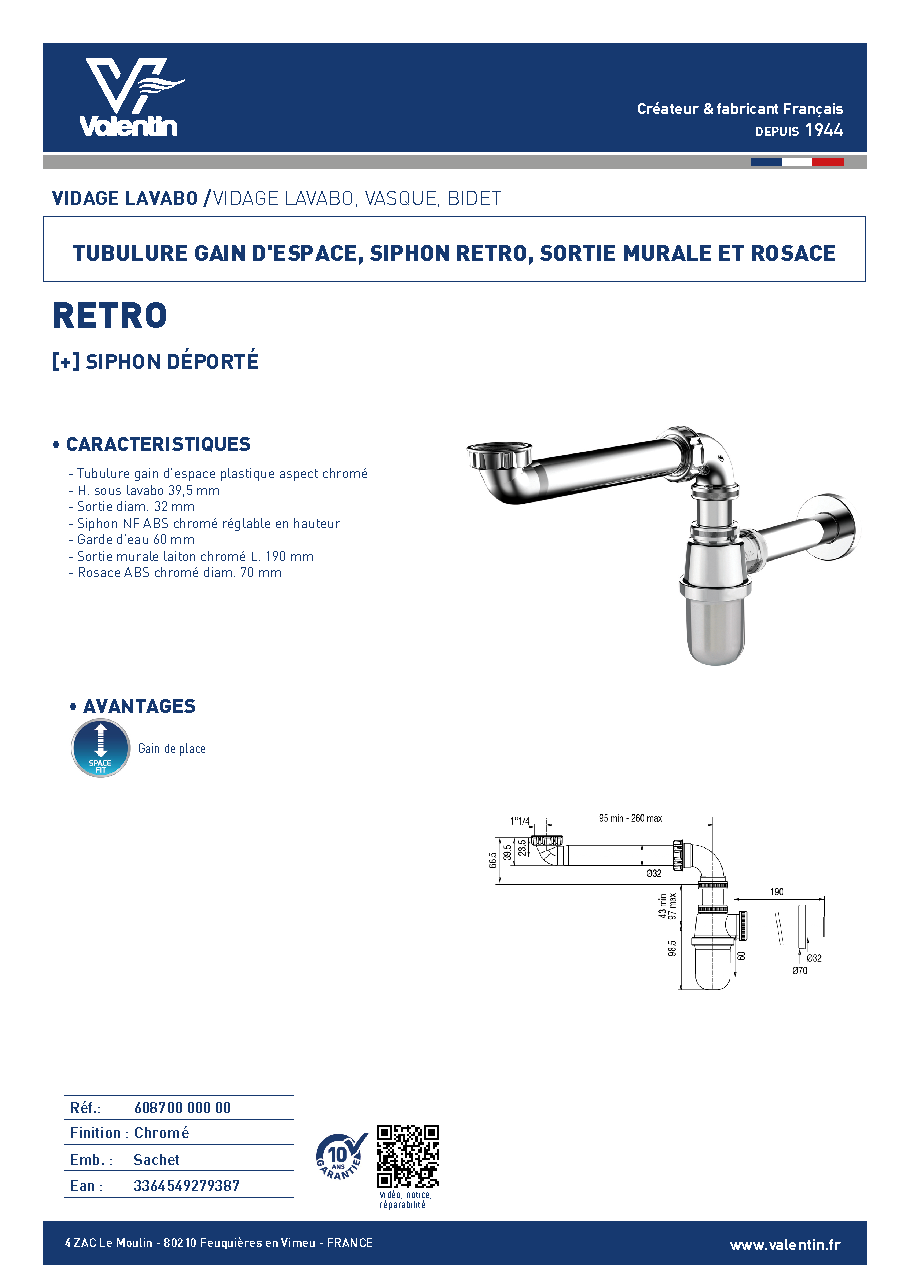 Fiche technique fournisseur