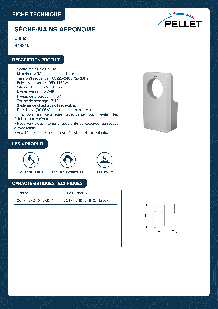 Fiche technique fournisseur