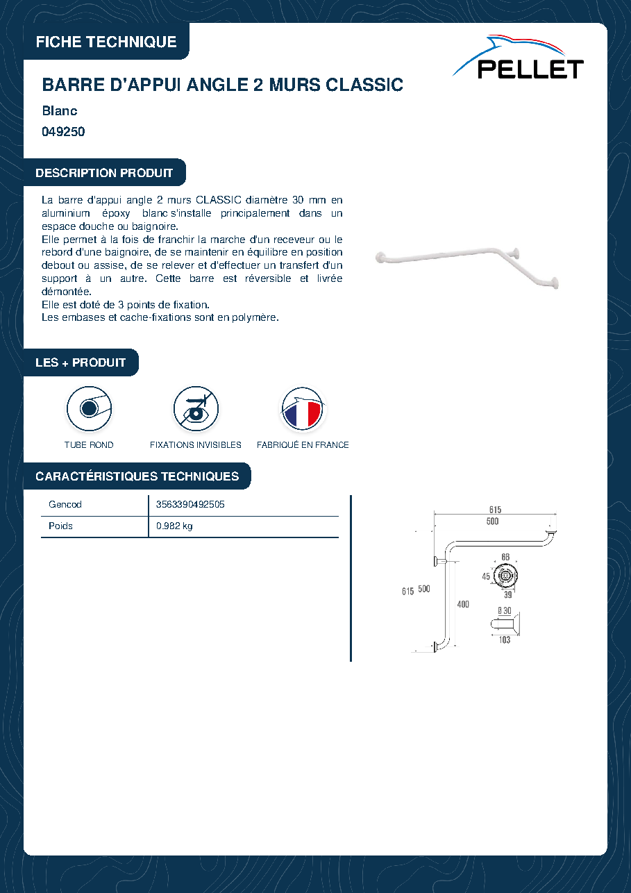 Fiche technique fournisseur
