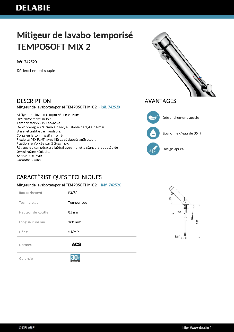 Fiche technique fournisseur