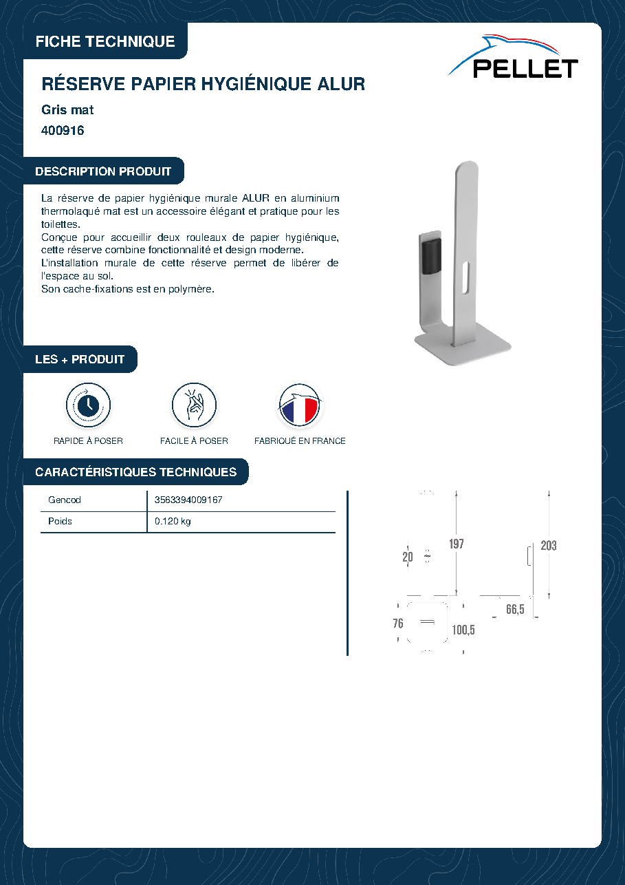 Fiche technique fournisseur