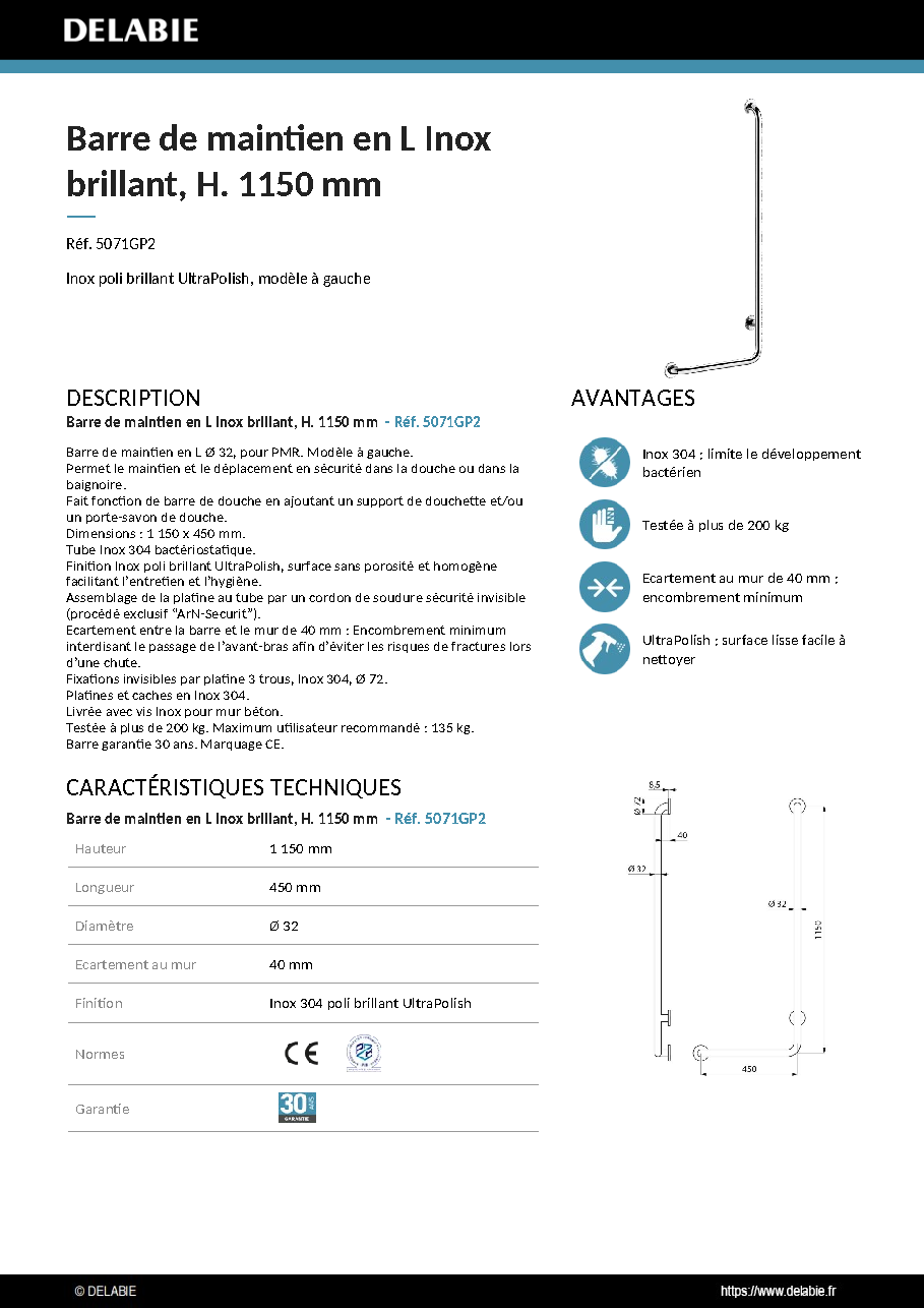 Fiche technique fournisseur