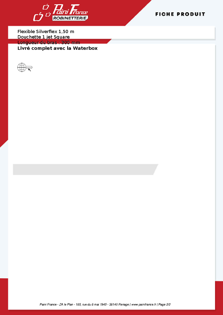 Fiche technique fournisseur