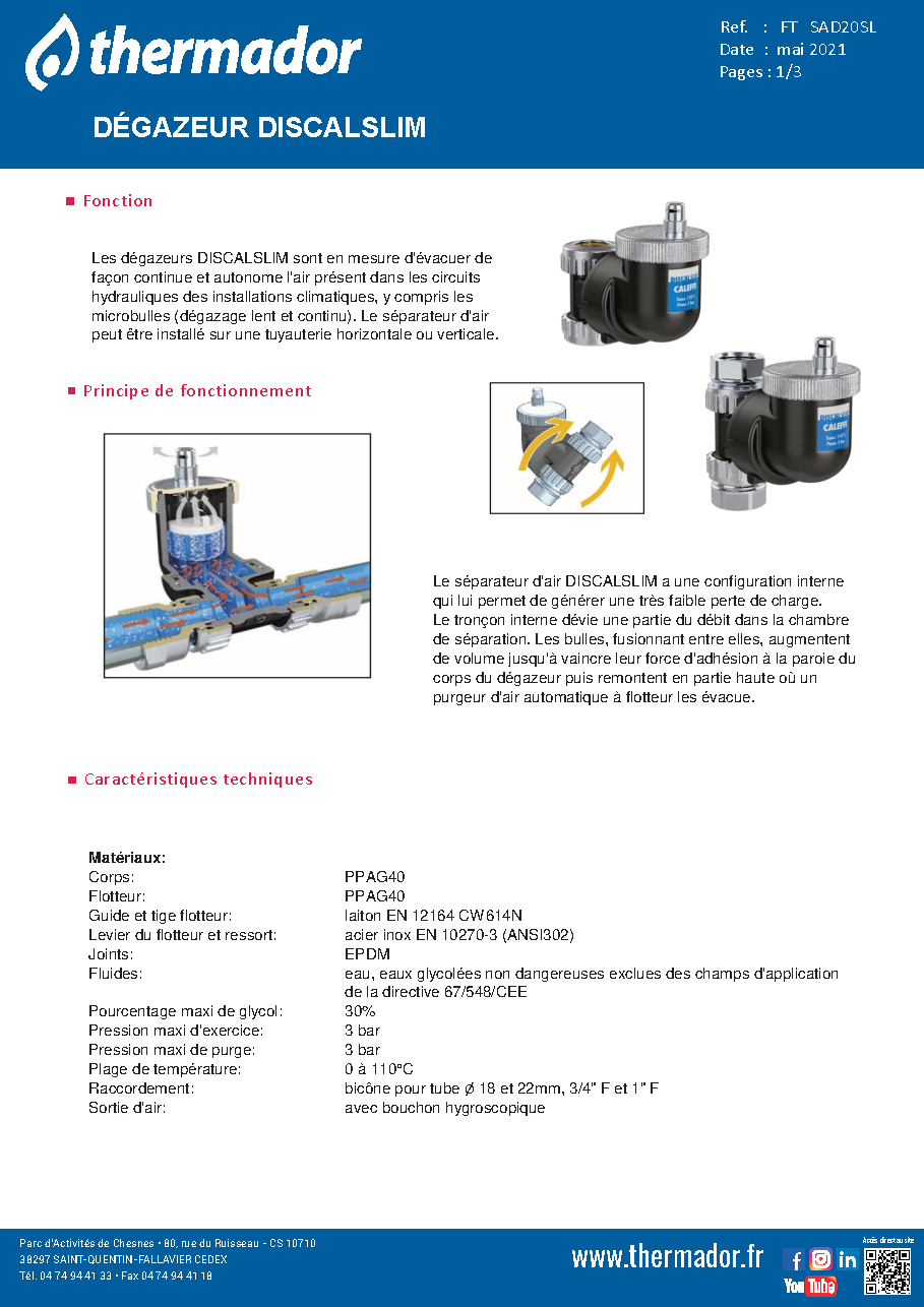 Fiche technique fournisseur