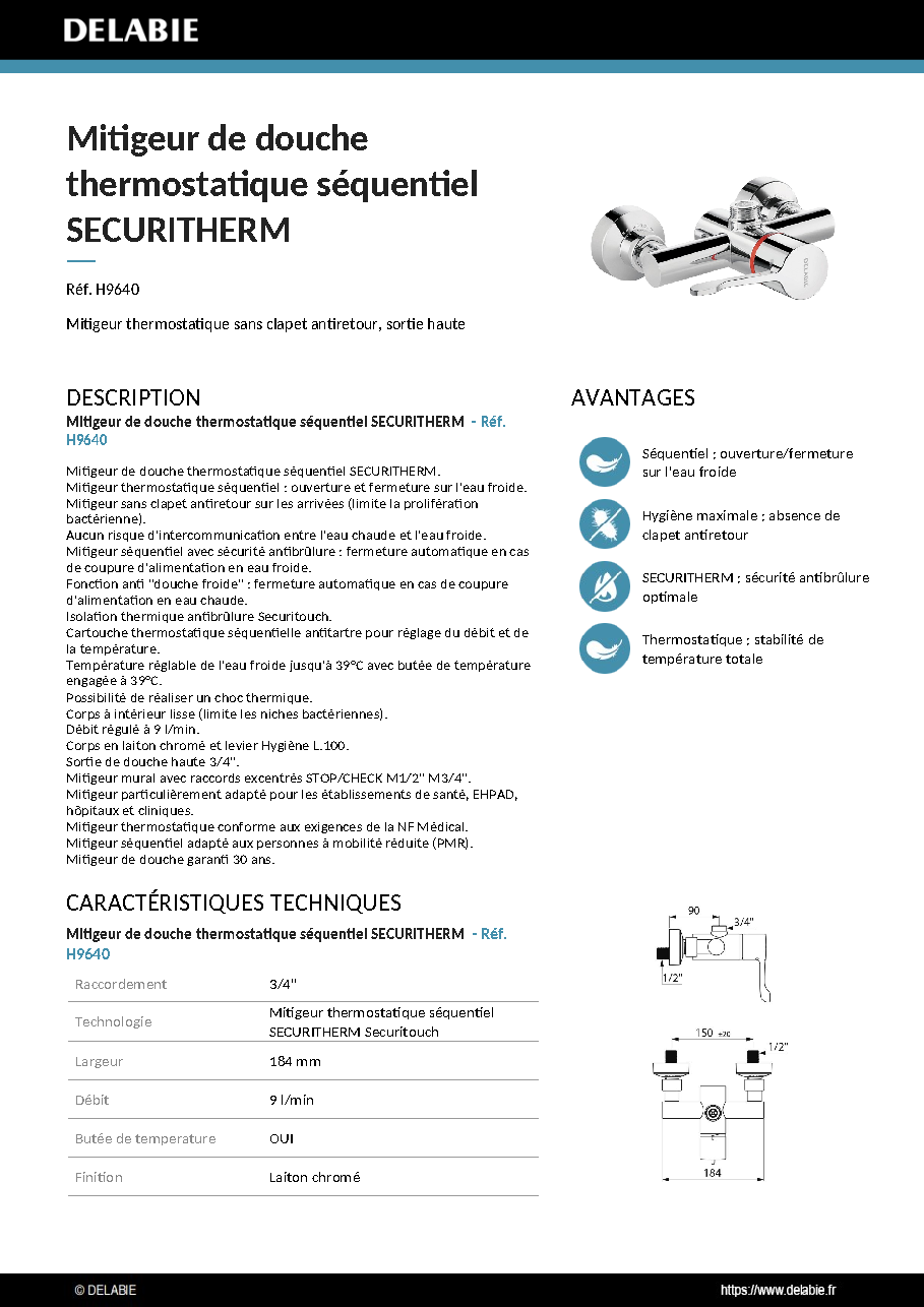 Fiche technique fournisseur