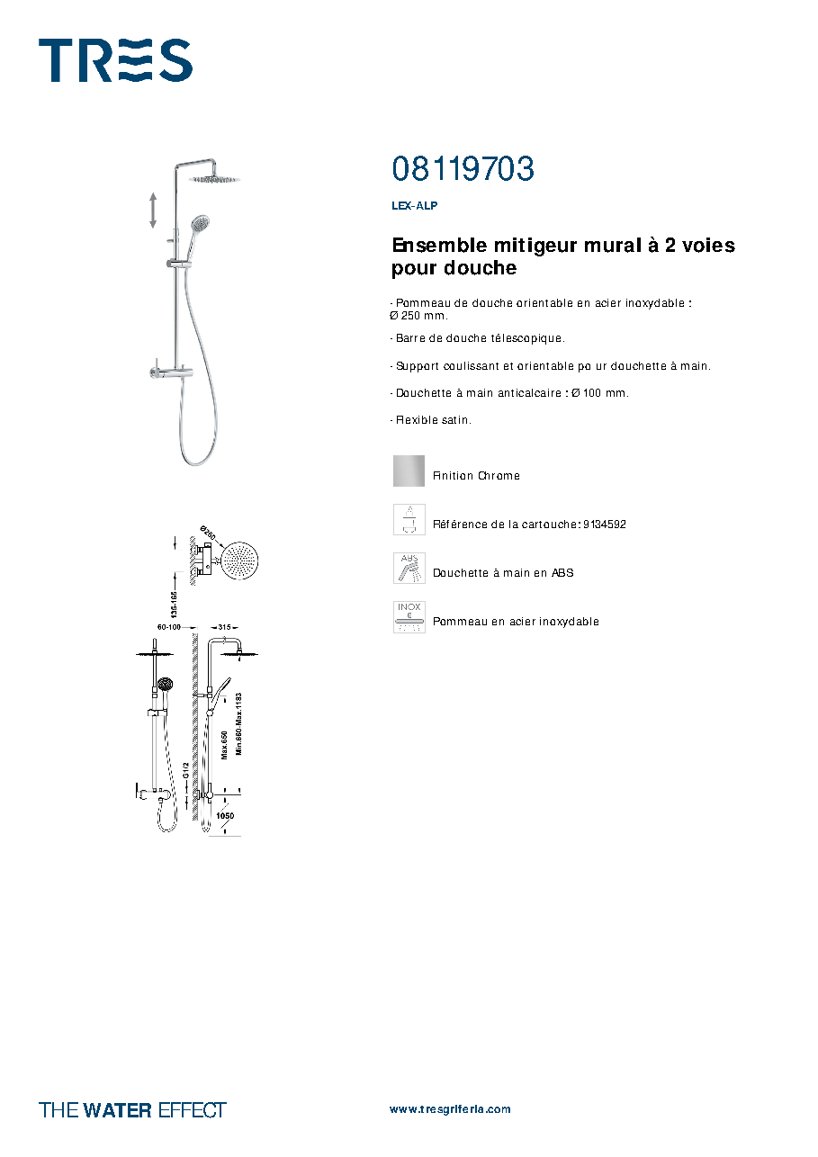 Fiche technique fournisseur