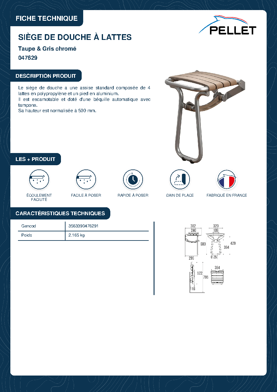 Fiche technique fournisseur