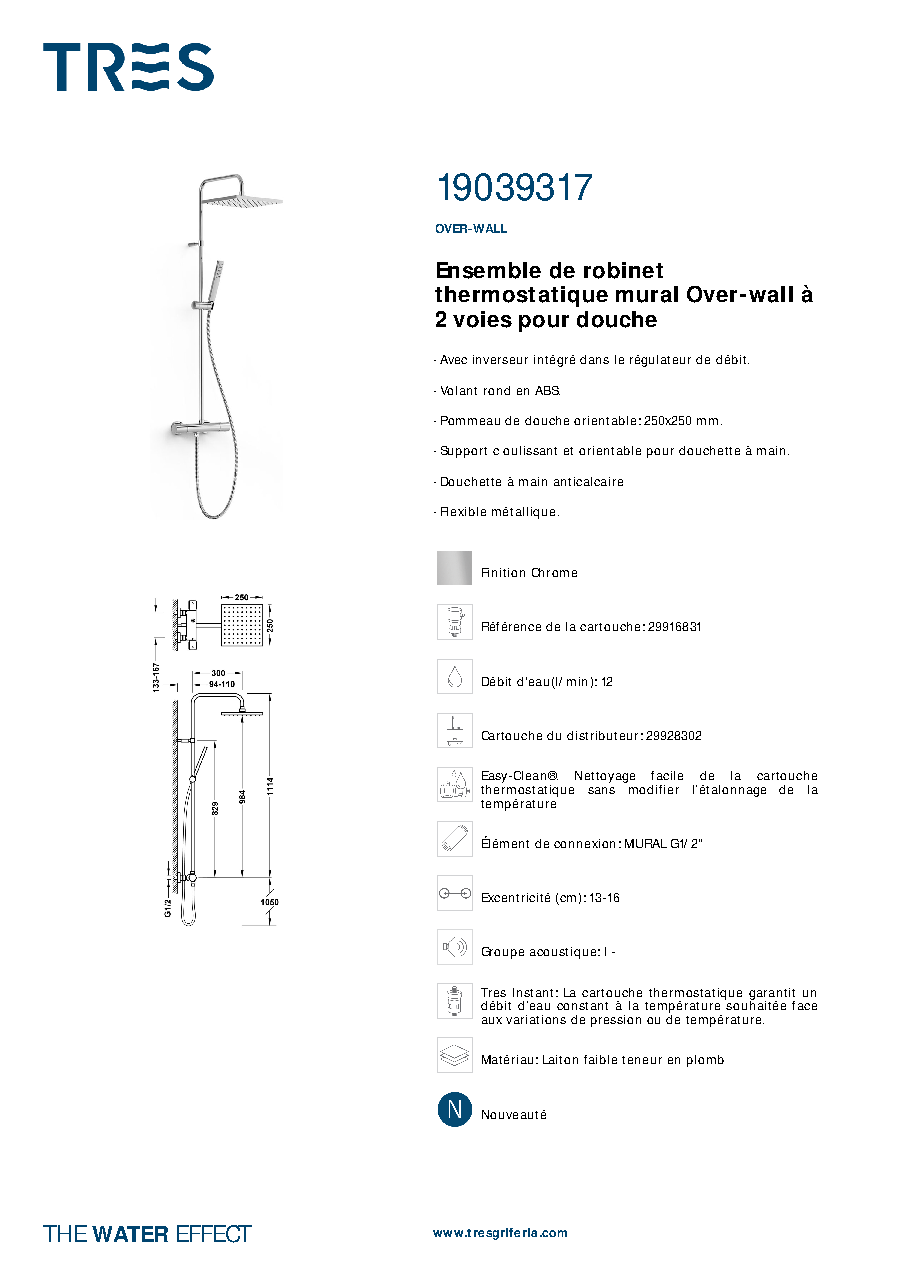Fiche technique fournisseur