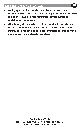 Fiche technique fournisseur