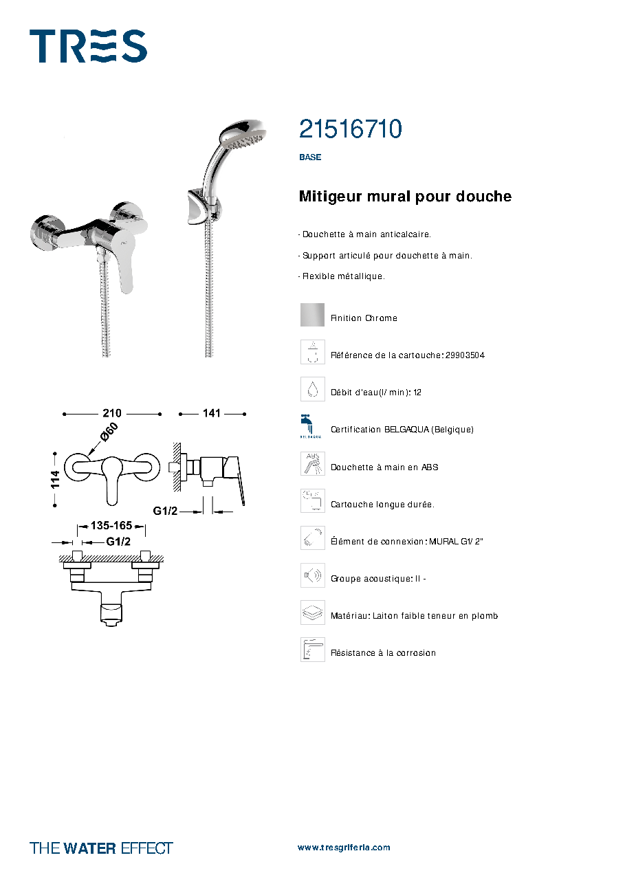 Fiche technique fournisseur