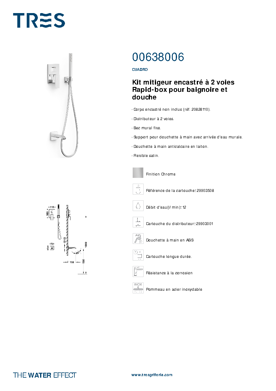 Fiche technique fournisseur