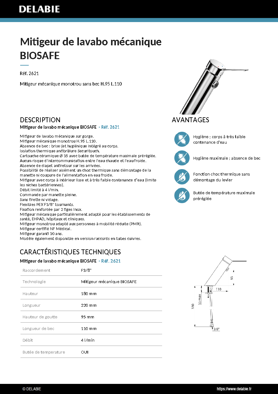 Fiche technique fournisseur