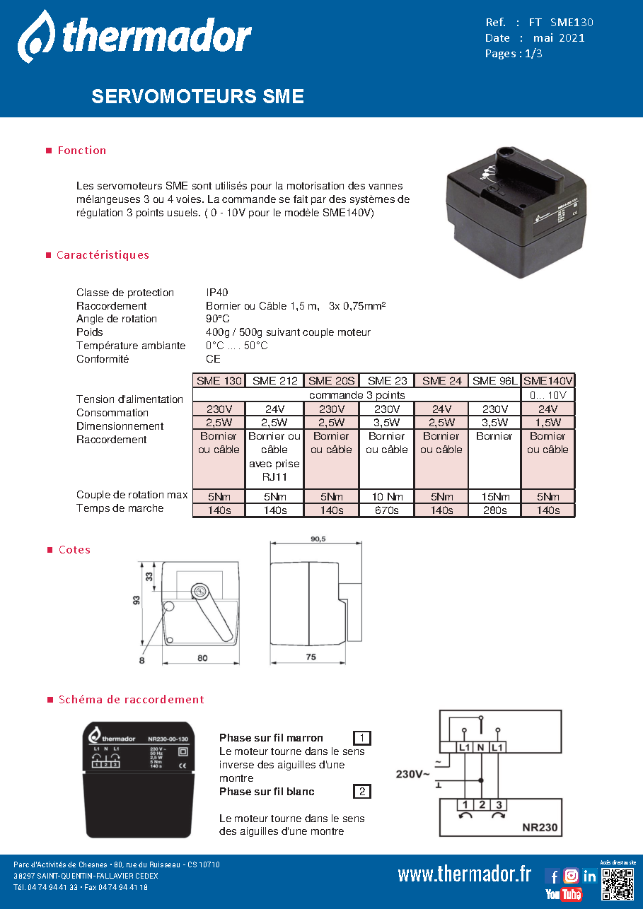 Fiche technique fournisseur