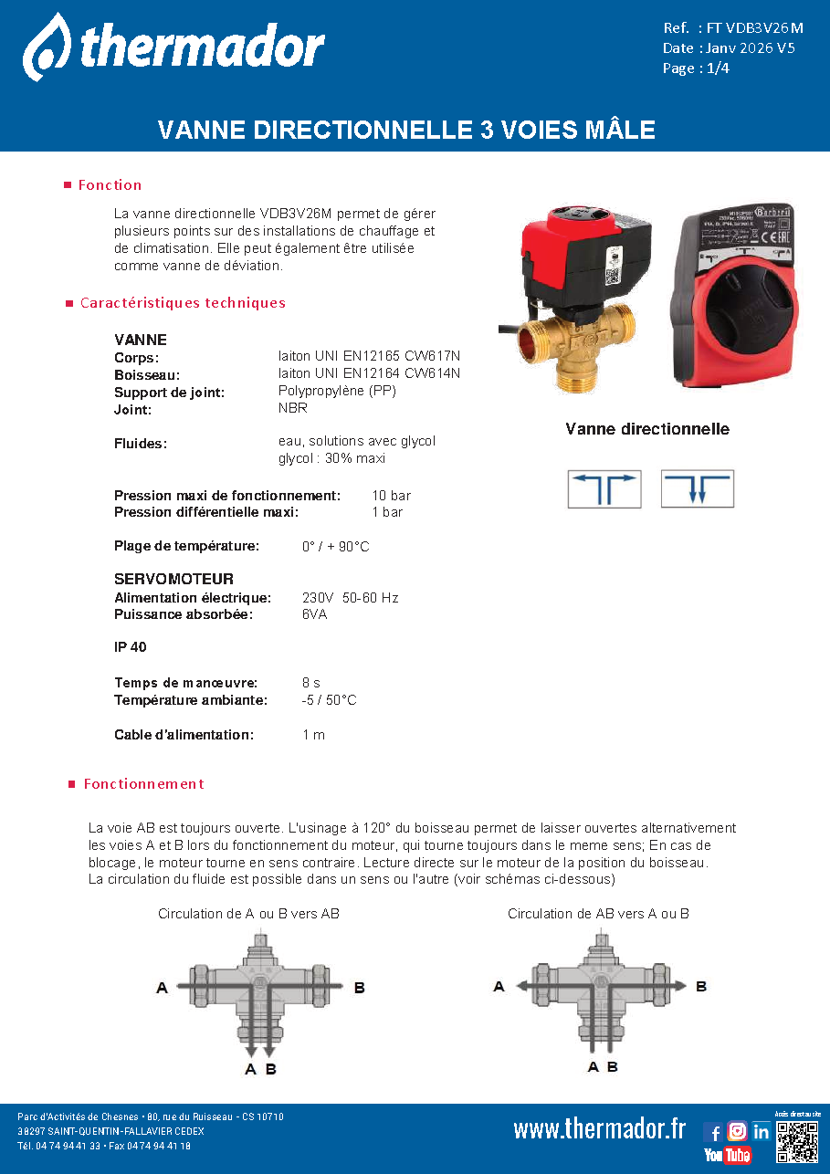 Fiche technique fournisseur