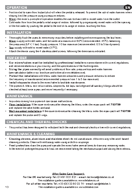 Fiche technique fournisseur