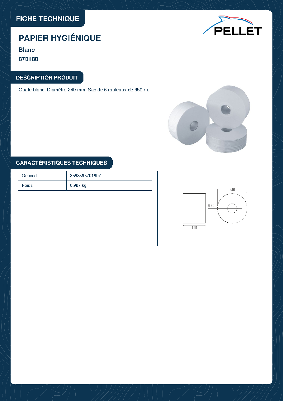 Fiche technique fournisseur