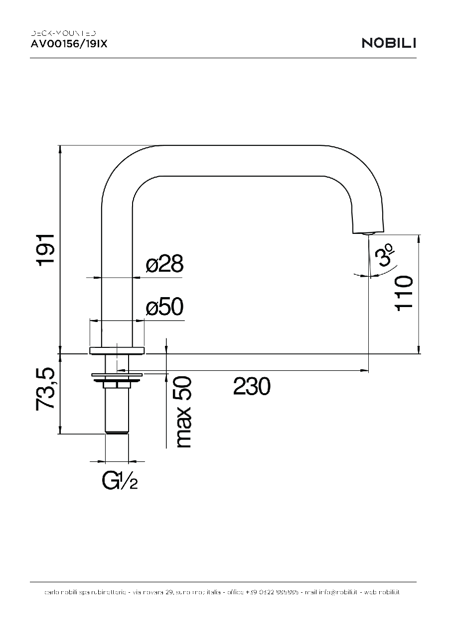 Fiche technique fournisseur
