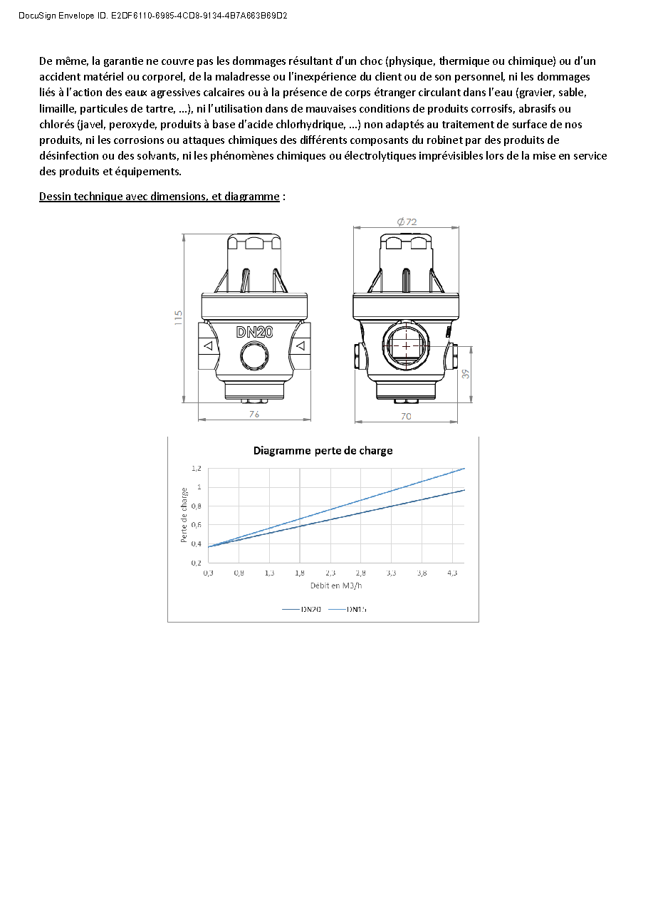 Fiche technique fournisseur