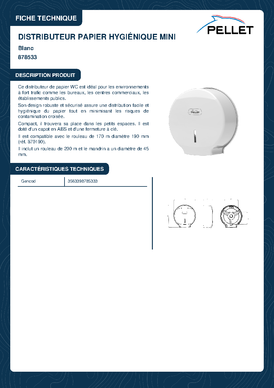 Fiche technique fournisseur