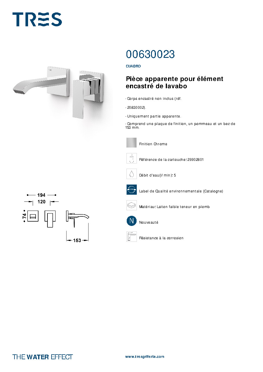 Fiche technique fournisseur
