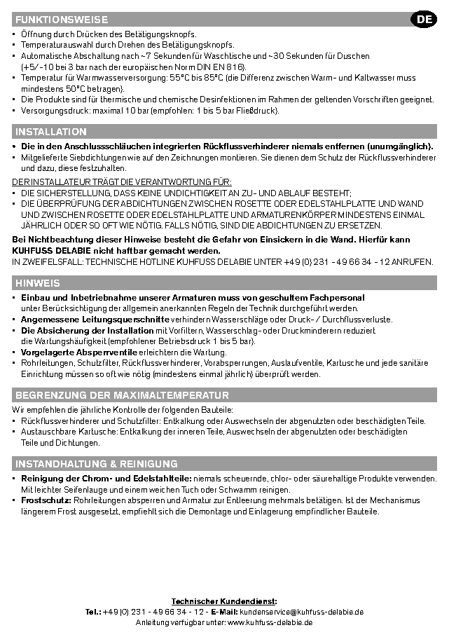 Fiche technique fournisseur