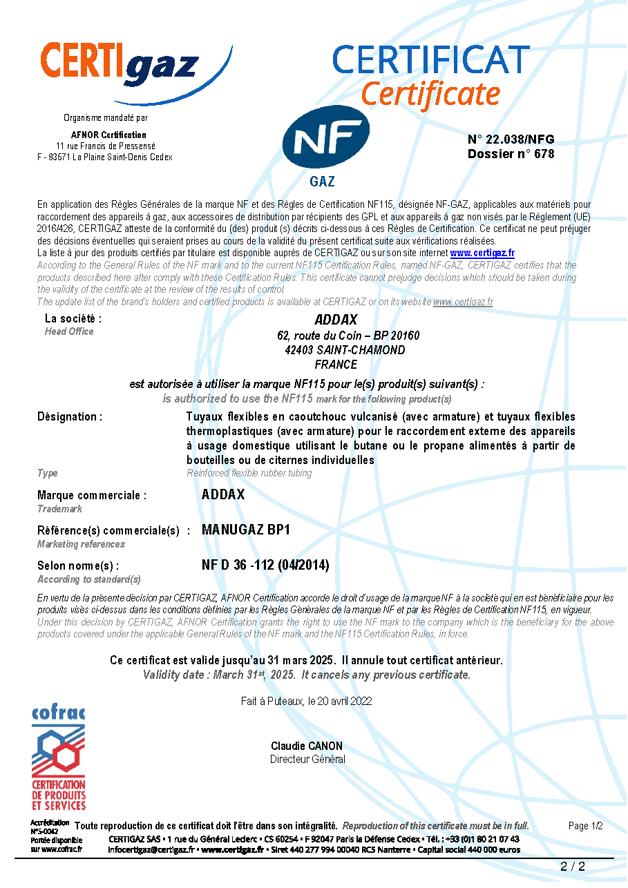 Fiche technique fournisseur