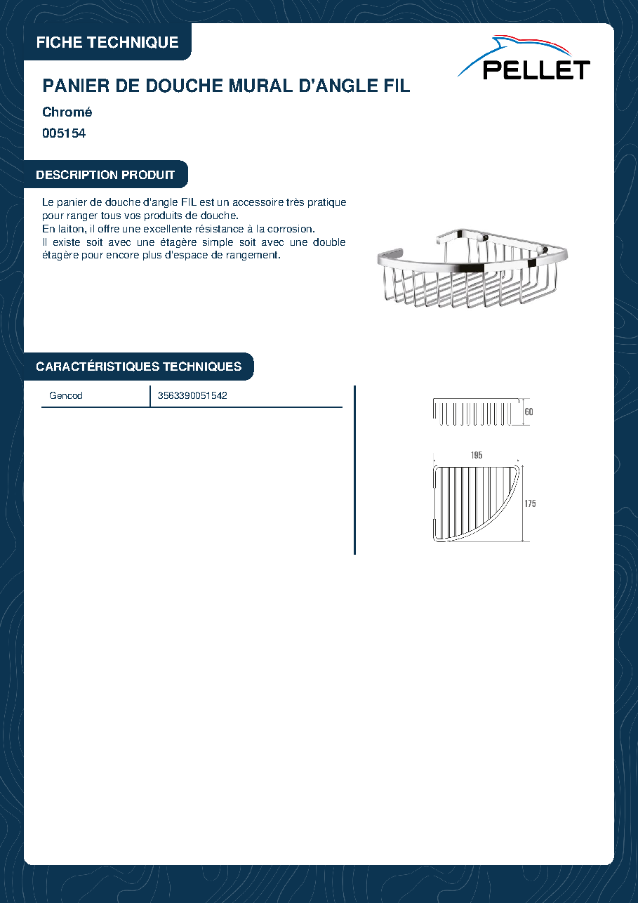 Fiche technique fournisseur