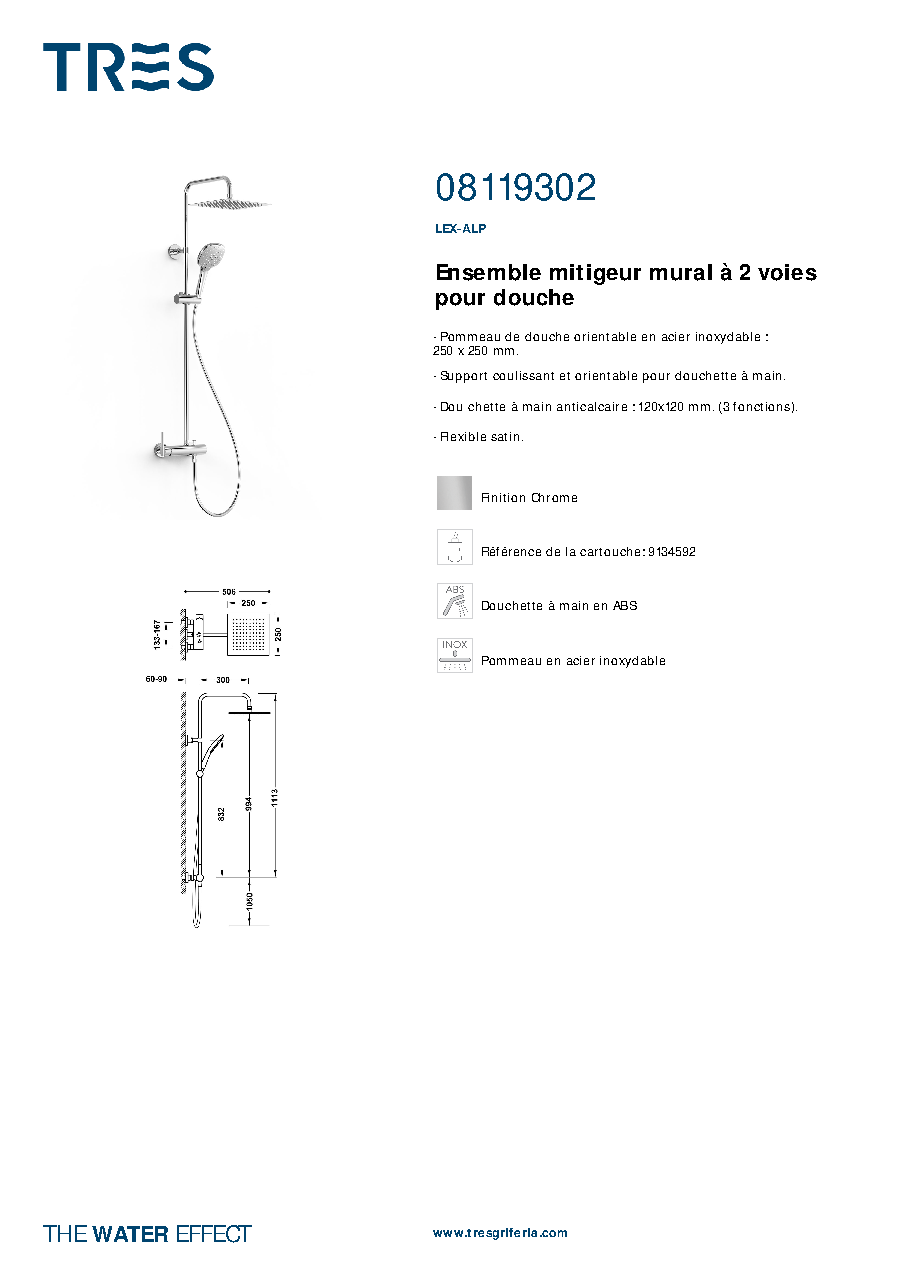 Fiche technique fournisseur