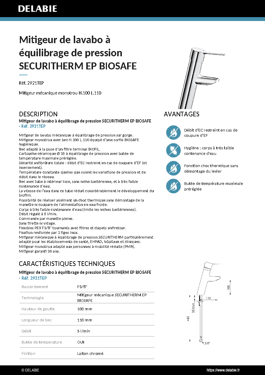 Fiche technique fournisseur