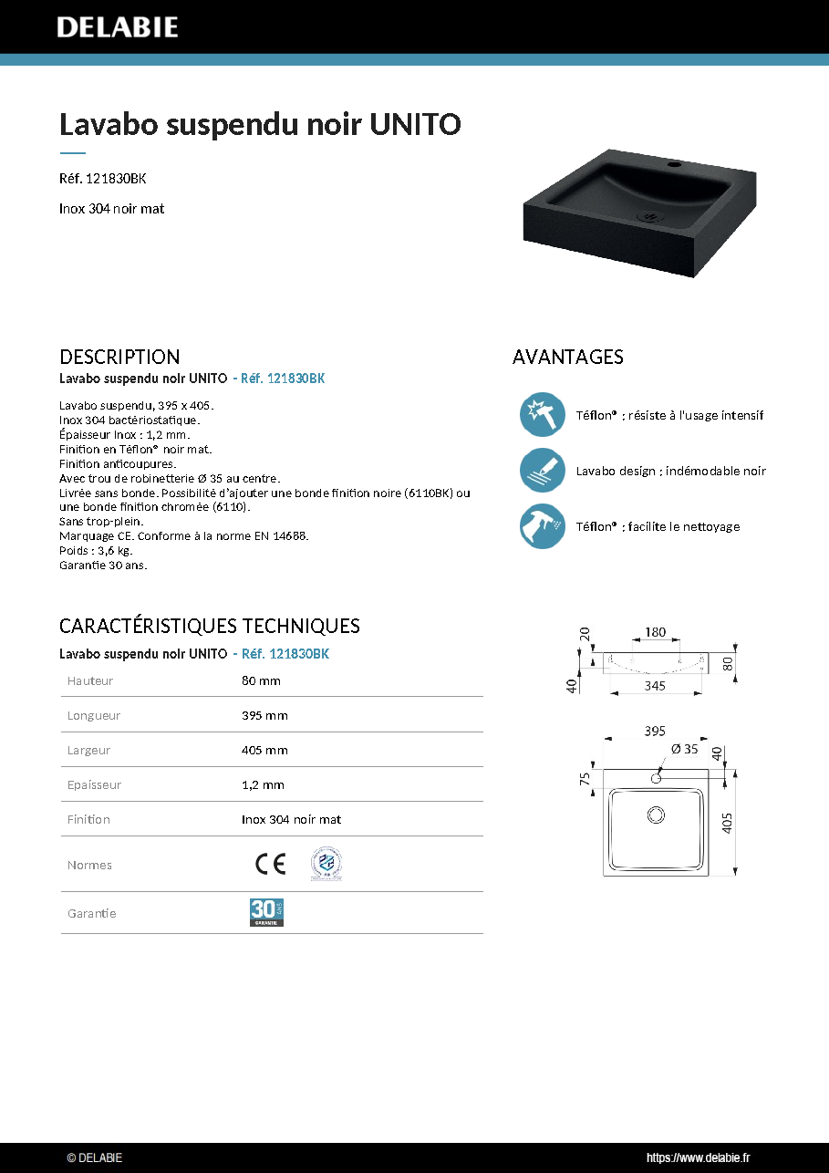 Fiche technique fournisseur