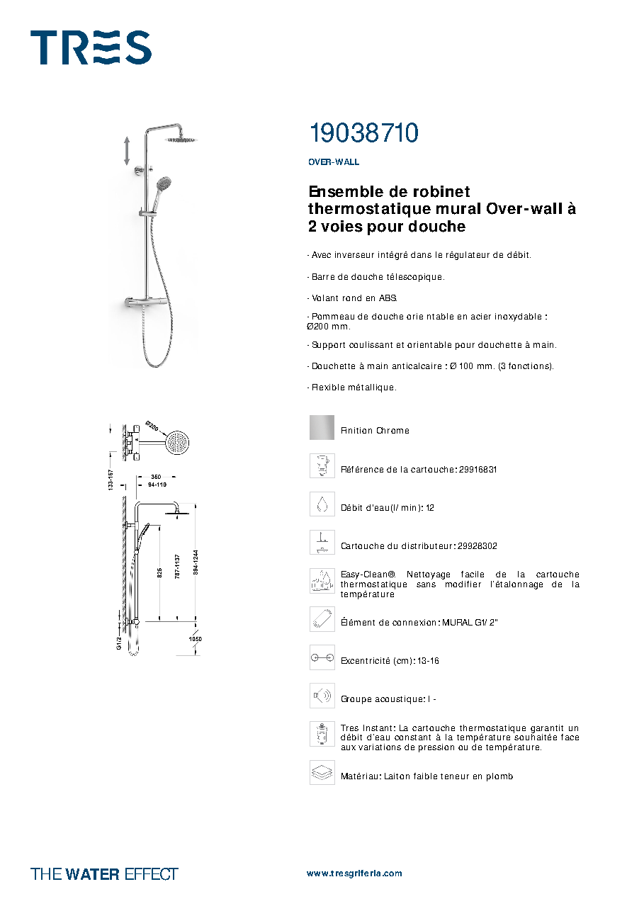 Fiche technique fournisseur