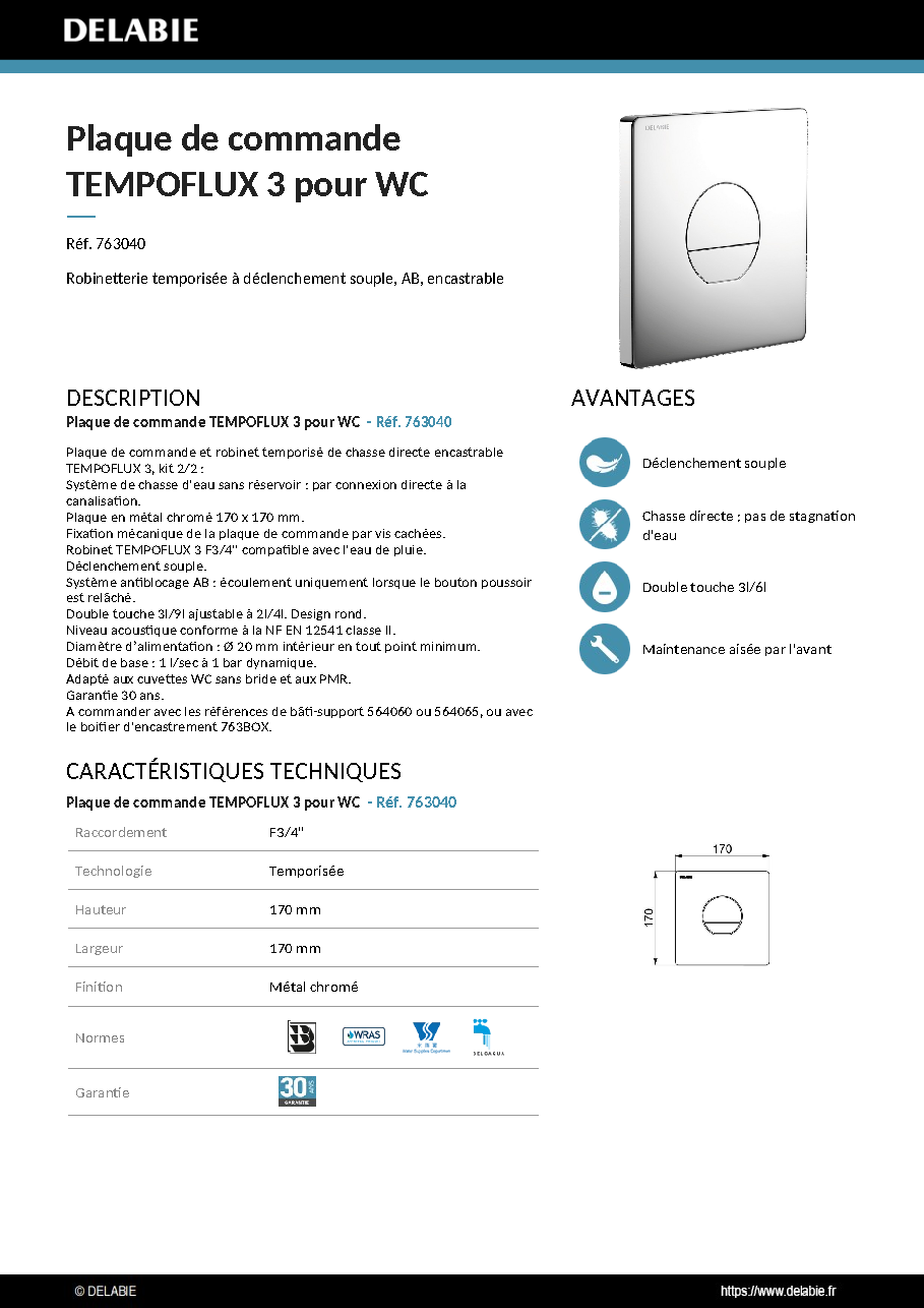 Fiche technique fournisseur